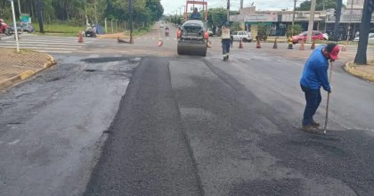 PLANEJAMENTO – Trecho da Avenida Jary Mercante recebe recapeamento