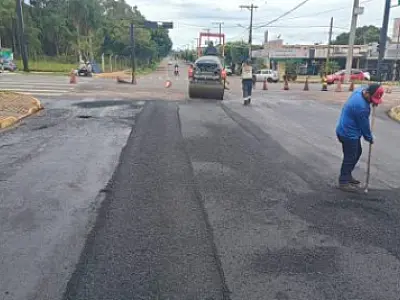 PLANEJAMENTO – Trecho da Avenida Jary Mercante recebe recapeamento