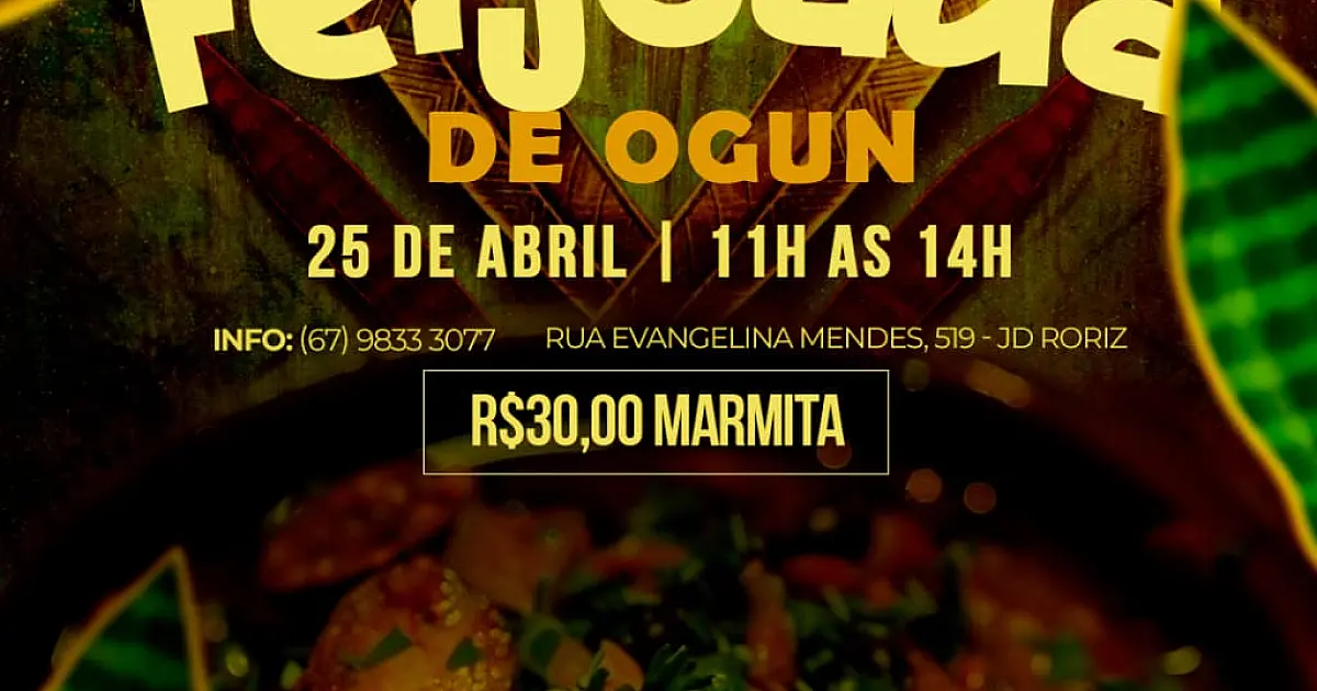 Comunidade de Três Lagoas se mobiliza com Feijoada de Ogun para construir cobertura de barracão