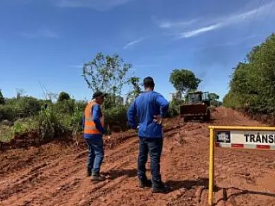 Prefeitura inicia pavimentação da Rua Urias Ribeiro e via de acesso ao Bairro Montanini