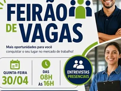 É HOJE – Feirão de Vagas da Casa do Trabalhador acontece nesta quinta (30)