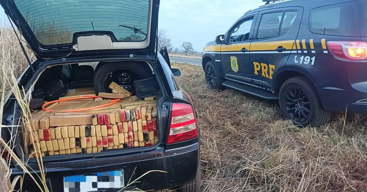 PRF apreende 618 Kg de maconha em Bataguassu