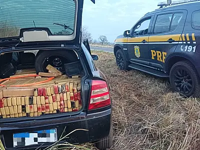 PRF apreende 618 Kg de maconha em Bataguassu
