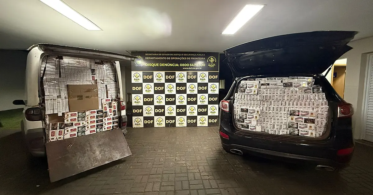 Carga de quase R$ 500 mil em cigarros contrabandeados é apreendida em Dourados