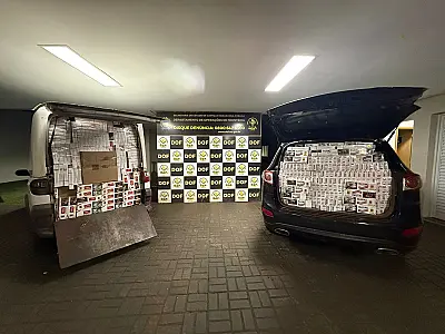 Carga de quase R$ 500 mil em cigarros contrabandeados é apreendida em Dourados