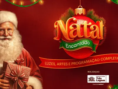 Conheça a programação do Natal Encantado de Três Lagoas, que começa na quarta-feira (26)