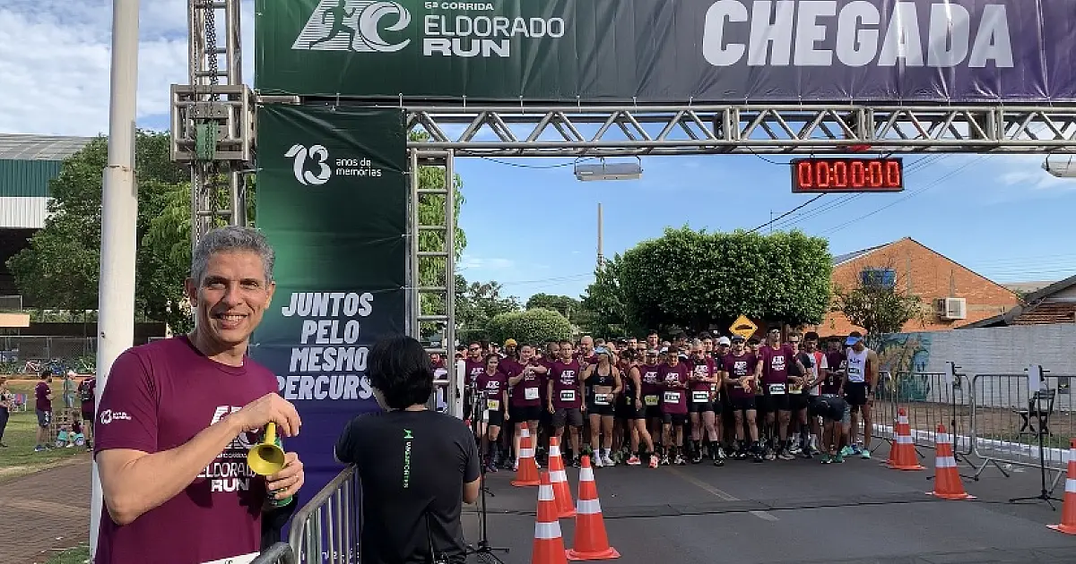 5ª edição da Eldorado Run mobiliza mais de 1.300 participantes e entrega 11,5 toneladas de donativos