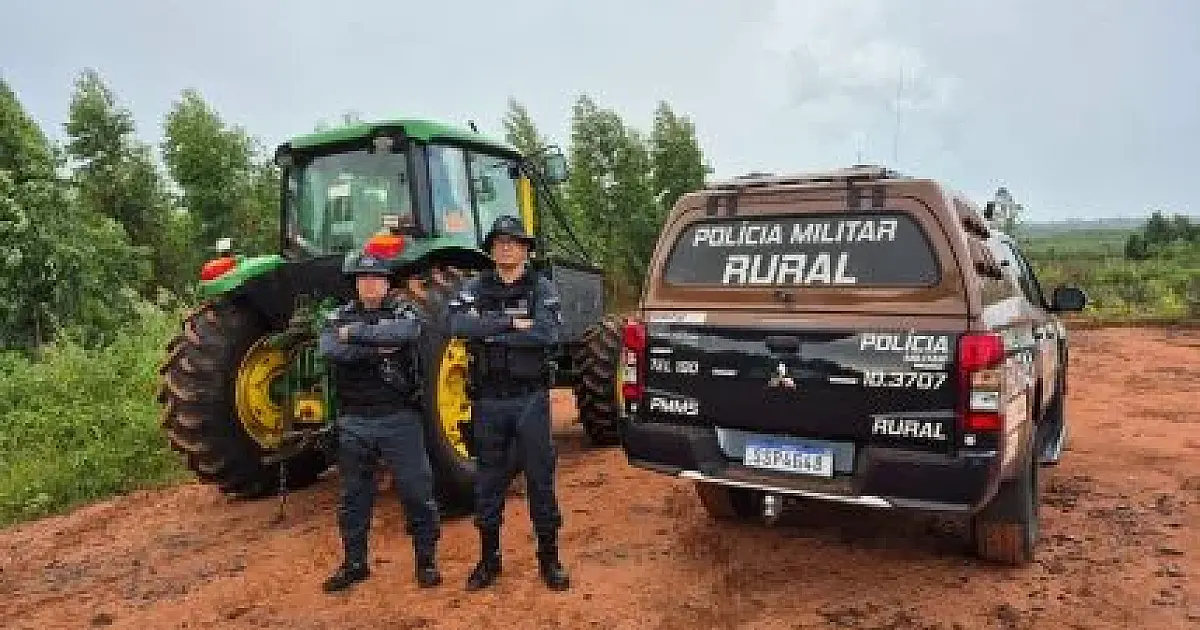 Polícia Militar Rural recupera trator de alto valor furtado em Selvíria
