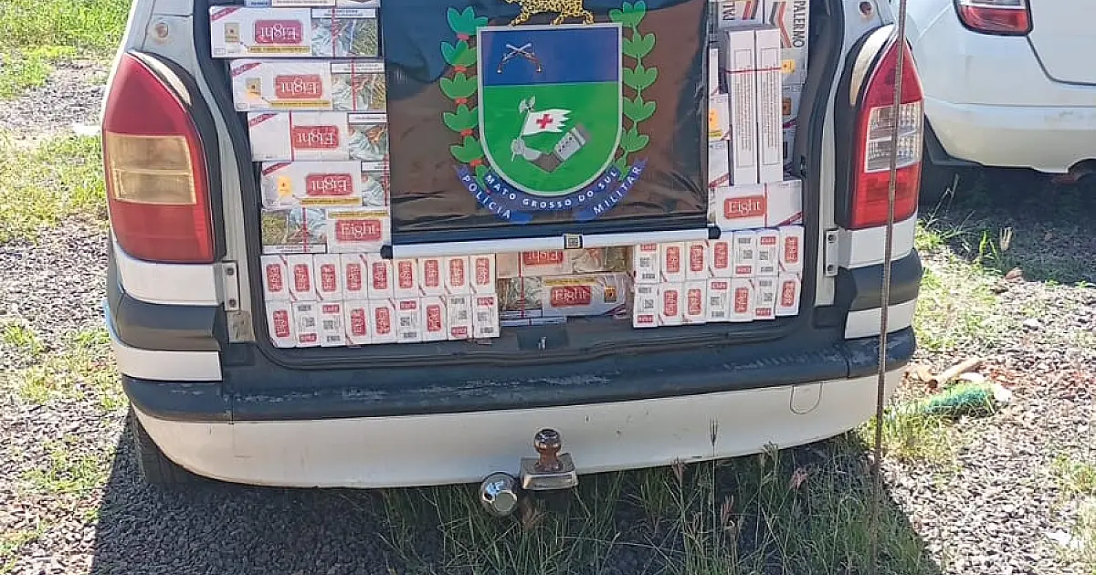 PM apreende três veículos carregados com cigarros contrabandeados em MS