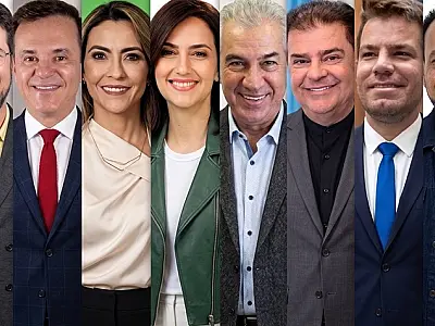 Azambuja, Contar e Nelsinho lideram intenção de votos e Soraya lidera rejeição, aponta pesquisa.
