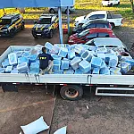 PRF apreende 4,7 toneladas de maconja escondidas em carga de sementes de girassol na BR-158, em Três Lagoas