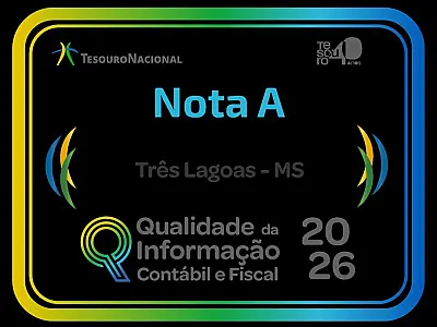 Três Lagoas é nota A no Ranking da Qualidade da Informação Contábil e Fiscal do SICONFI
