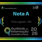 Três Lagoas é nota A no Ranking da Qualidade da Informação Contábil e Fiscal do SICONFI