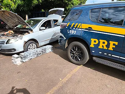 PRF apreende 55 Kg de cocaína em Campo Grande