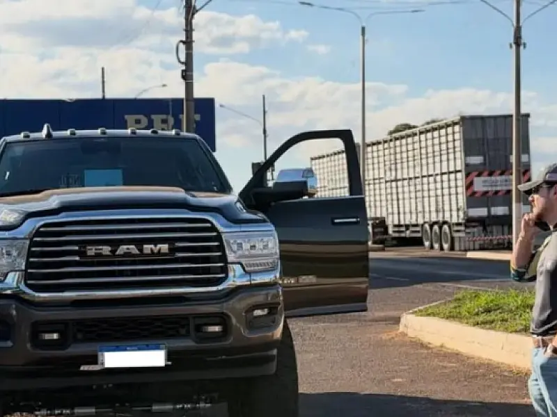 Influenciador digital tem caminhonete apreendida pela PRF em MS por crime ambiental