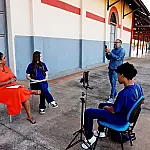 Alunos da Escola Estadual Bom Jesus conhecem a história de Três Lagoas em visita à Diretoria de Cultura da SETURC